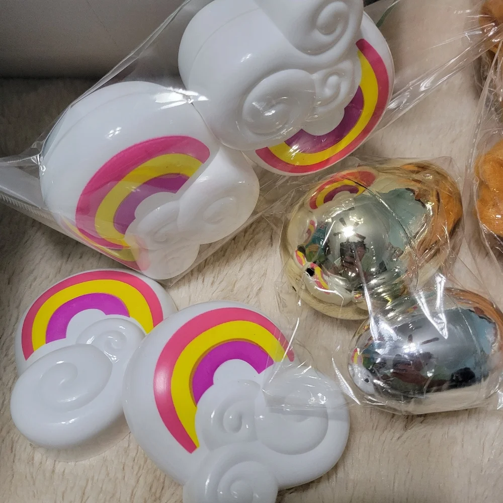 Party Set EASTER EGG HUNT, 12 Rabbit Ear Headband 80 large eggs prize eggs NEW